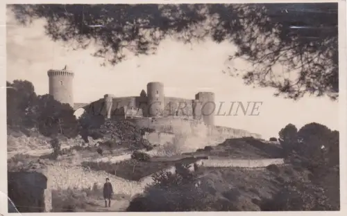 SPANIEN - Palma de Mallorca, Castillo de Bellver, Foto Postkarte Zensur 1937