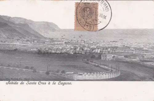 SPANIEN - Teneriffa, Subida de Santa Cruz à la Laguna, Postkarte