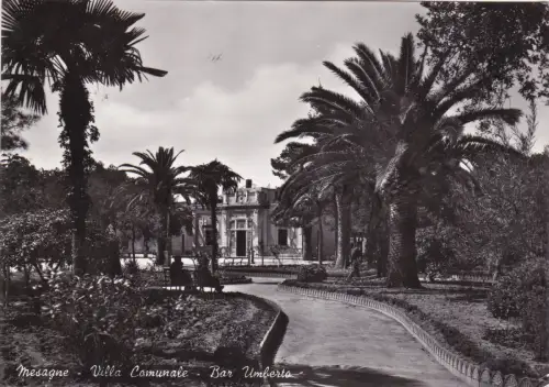 MESAGNE - Villa Comunale, Bar Umberto, Foto Postkarte 1956