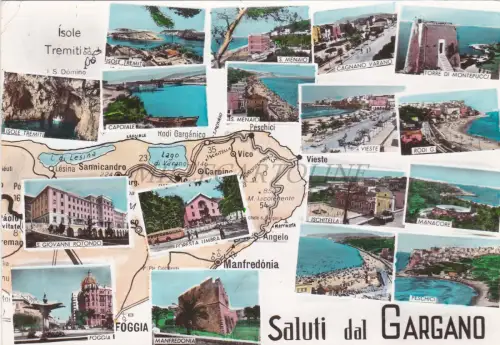 GARGANO - Grüße, Ansichten, Karten, Postkarte 1965
