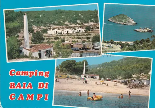 GARGANO - Camping Baia di Campi, Ansichten, Postkarte