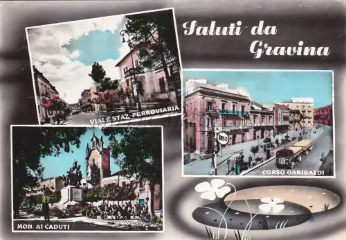 GRAVINA - Grüße, Ansichten, Tanker Esso Postkarte 1962