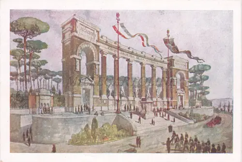 MAZERIERT - Denkmal für die Gefallenen Krieg und Revolution, Arch. Bazzani, Postkarte