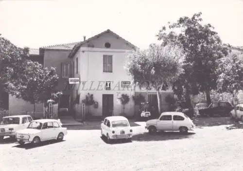 MONTELAGO DI SASSOFERRATO - Restaurant Bar Petrucci, FIAT 600, Postkarte