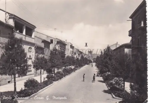 PORTO RECANATI - Corso G. Matteotti, Foto Postkarte 1950