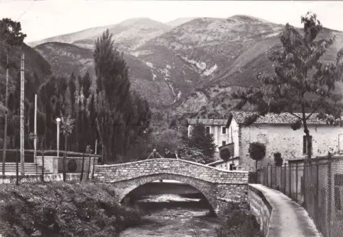 VISSO - Ponte Aragonese sul Nera, Foto Postkarte 1964