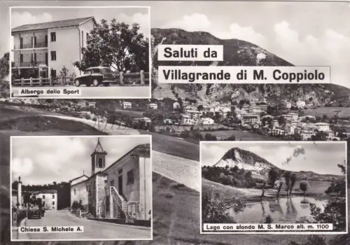 VILLAGRANDE DI M. COPPIOLO - Grüße, Ansichten, Foto Postkarte 1963
