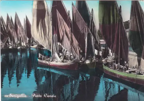 SENIGALLIA - Kanalhafen, Foto Postkarte 1964