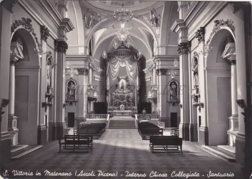 S. VITTORIA IN MATENANO - Ascoli Piceno, Stiftskirche, Foto Postkarte 1956