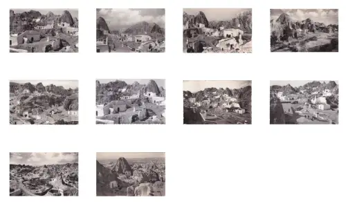 SPANIEN - Guadix, Höhlen, 10 Fotopostkarten 1960