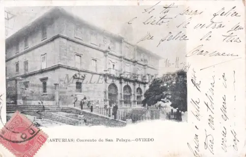 SPANIEN - Oviedo, Convento de San Pelayo, Postkarte 1904
