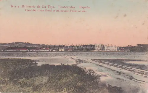 SPANIEN - Pontevedra, Isla y Balneario de la Toja, Gent Hotel, Postkarte 3