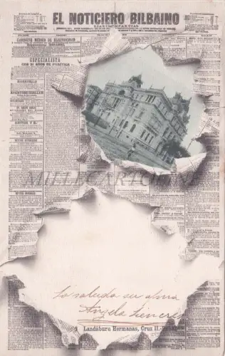 SPANIEN - Bilbao, El Noticiero Bilbaino, Zeitung, Postkarte 1902