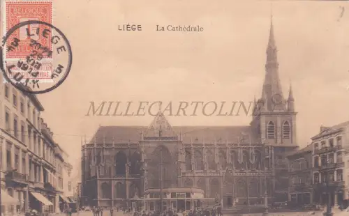 BELGIEN - Lüttich, La Cathedrale, Postkarte 1913