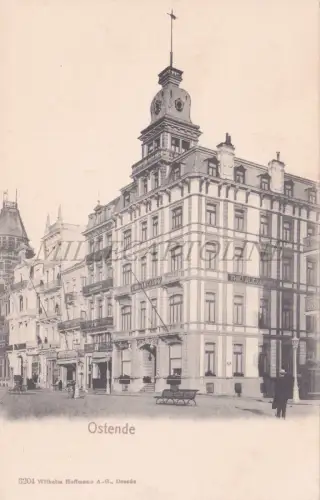 BELGIEN - Ostende, Gebäude, Postkarte 1900