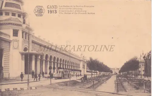BELGIEN - Gent, Ausstellung 1913, Halles Section Francaise, Postkarte