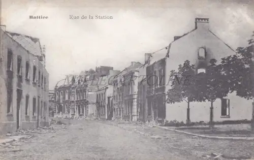 BELGIEN - Battice, Rue de la Station, Postkarte