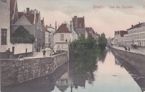 BELGIEN - Brügge, Quai des Augustins, Postkarte