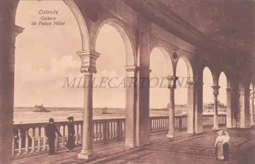 BELGIEN - Ostende, Galerie du Palace Hotel, Postkarte
