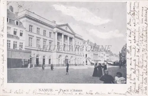 BELGIEN - Namur, Place D'Armes, Postkarte 1903