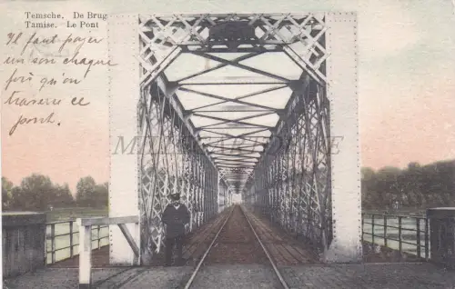 BELGIEN - Temsche, De Brug, Postkarte 1912