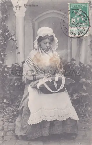 BELGIEN - Antwerpen, Dentellière, Postkarte 1914