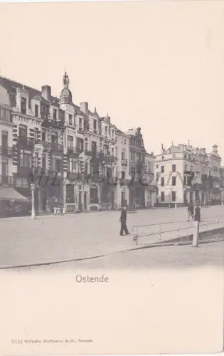 BELGIEN - Ostende, Street View, Postkarte 1900