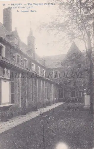 BELGIEN - Brügge, Das Englische Kloster, Der Alte Kirchhof, Postkarte