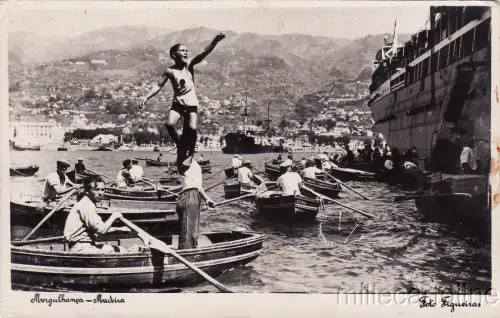 * PORTUGAL - Madeira - Tauchen, Junge und Schiff