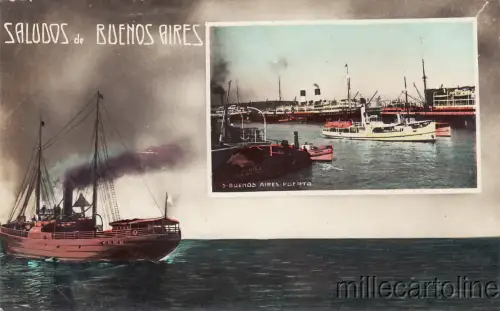 * ARGENTINIEN - Buenos Aires - Puerto, Dampfschiff