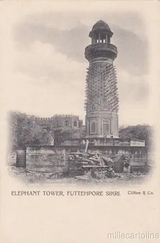 * INDIEN - Futtehpore Sikri - Elephant Tower (Clifton & Co.)