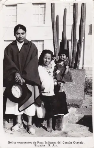 * ECUADOR - Schöne Vertreter der indigenen Rasse des Kantons Otavalo 1964