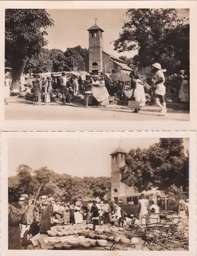 * GUINEA - Kindia - Markt (2 Postkarten)