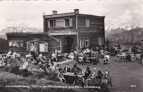 * LIECHTENSTEIN - Hirschenkogel, geg.Rax u.Schneeberg 1957