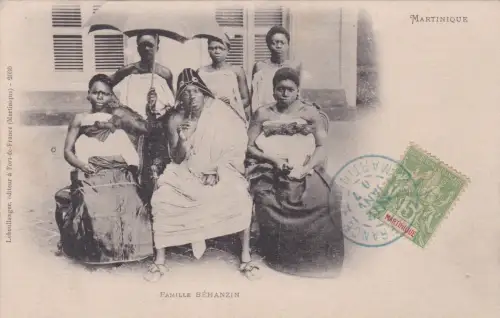 * MARTINIQUE - Fort de France - Familie Béhanzin 1907