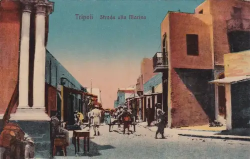 * LIBYEN - Tripolis - Strada della Marina 1912