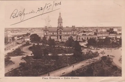 * ARGENTINIEN - Bahia Blanca - Plaza Rivadavia 1916