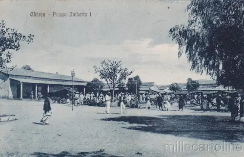 * ERITREA - Cheren - Piazza Umberto I 1925