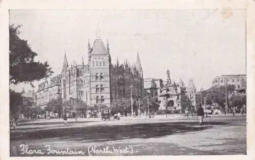 * INDIEN - Bombay - Flora Fountain, North West - Royal Italian Consulate