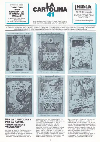 DIE POSTKARTE Nr. 41 - Zeitschrift 1990 - Guter Menschenverstand und Trikolore Echaurren Bertiglia