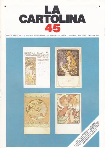 DIE POSTKARTE N.45 - Zeitschrift 1991 - Mucha Golia Salce Ausstellung Mailand 1906