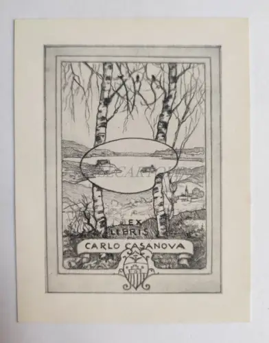 CARLO CASANOVA - Ex Libris