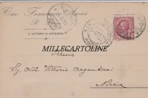 S. VITTORIA IN MATENANO: Notar Cav. Francesco Amici 1914