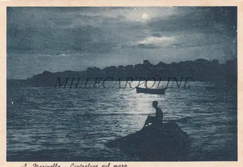 SANTA MARINELLA - Gegenlicht am Meer, Postkarte