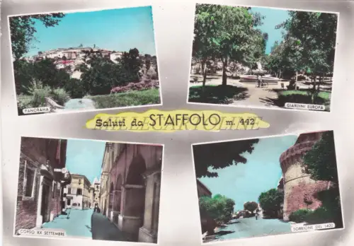 STAFFOLO - Grüße, Ansichten, Foto Postkarte 1972
