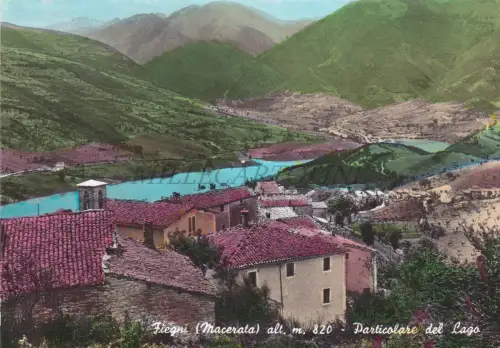 FIEGNI - Macerata, Detail des Sees, Foto Postkarte 1971