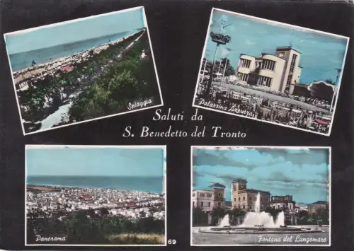 S. BENEDETTO DEL TRONTO - Grüße, Ansichten, Foto Postkarte 1954