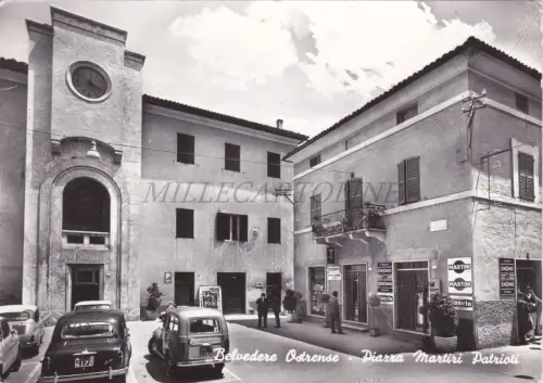 BELVEDERE OSTRSENSE - Piazza Martiri Patrioti, Cinzano, Foto Postkarte 1963