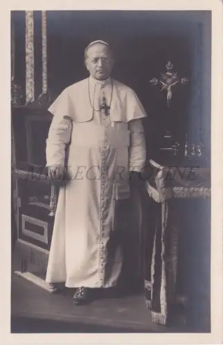 RELIGION - Papst Pius XI., Foto Postkarte Glücklich