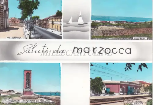 MARZOCCA DI SENIGALLIA - Grüße, Bahnhofsansichten, Foto Postkarte